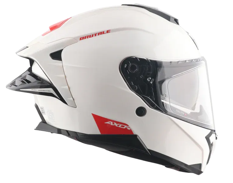 Axor Brutale Solid White Full Face Helmet