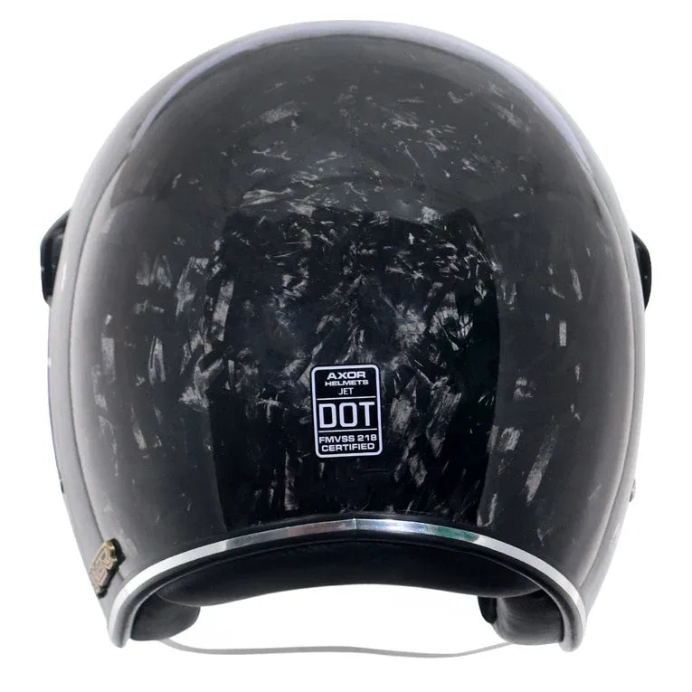AXOR Retro Jet Forgrd Carbon Forged Carbpn Half Face Helmet