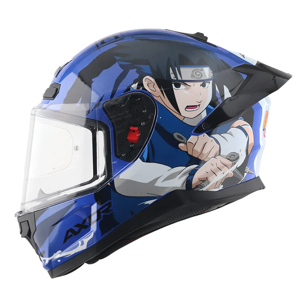 AXOR Saber Sasuke Blue Black Full Face Helmet