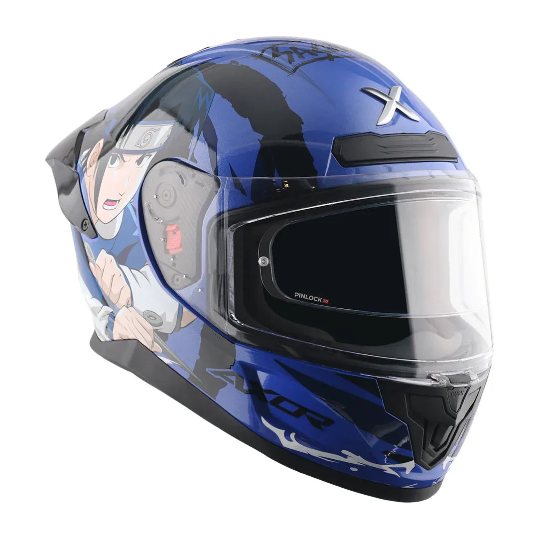 AXOR Saber Sasuke Blue Black Full Face Helmet