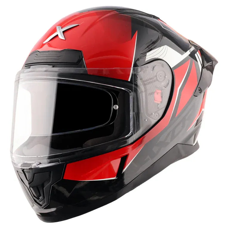 AXOR Saber Shadow Black Red Full Face Helmet