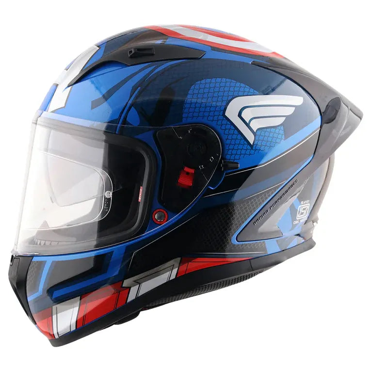 Axor Street Marvel Captain America Blue Red White Full Face Helmet