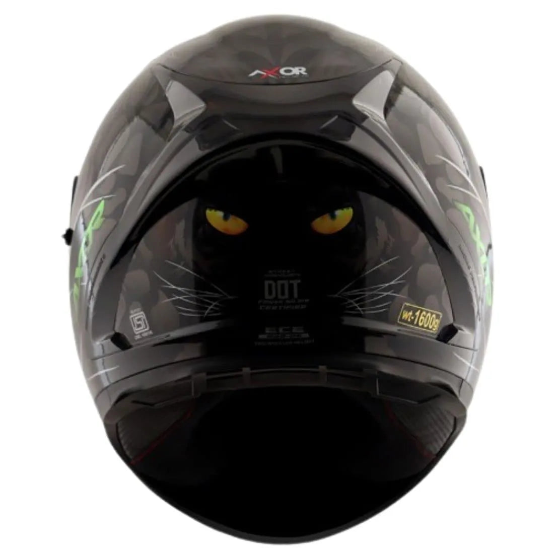 AXOR Street Panther Black Grey Full Face Helmet