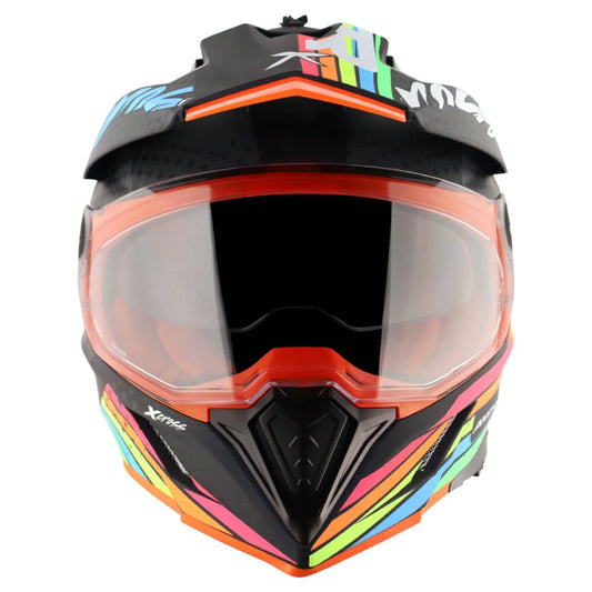 AXOR X Cross X2 Dual Visor Dull Black Grey Off Road Helmet