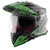 AXOR X Cross Flash Dual Visor Cool Grey Green Off Road Helmet