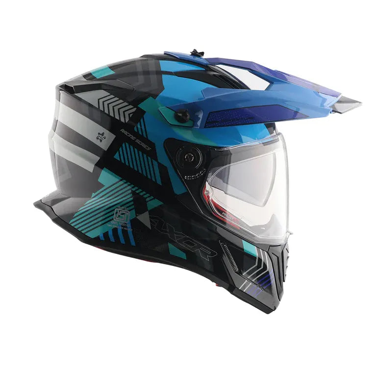 Axor Xcross Gambling Black Blue Off Road Helmet