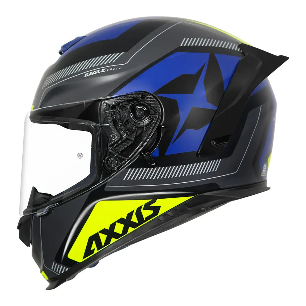 AXXIS 109Bsv Eagle Sv Illes A5 Neon Yellow Full Face Helmet
