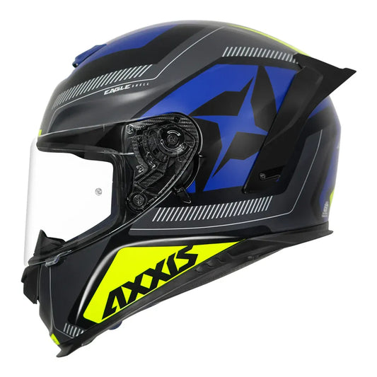 AXXIS 109Bsv Eagle Sv Illes A5 Neon Yellow Full Face Helmet