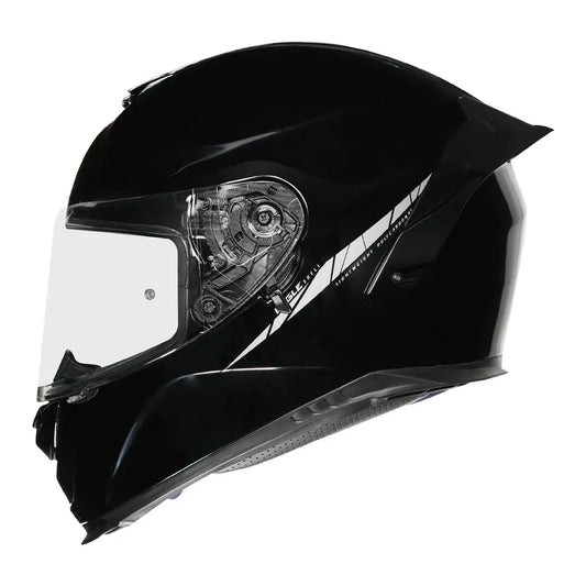 AXXIS 109Bsv Eagle Sv Solid A1 Gloss Black Full Face Helmet