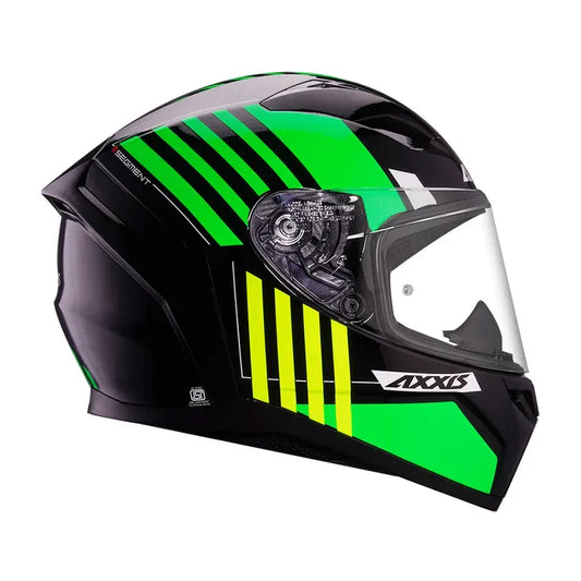 AXXIS 117D Seg Dot Giga B6 Gloss Fluo Green Full Face Helmet