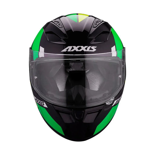 AXXIS 117D Seg Dot Giga B6 Gloss Fluo Green Full Face Helmet