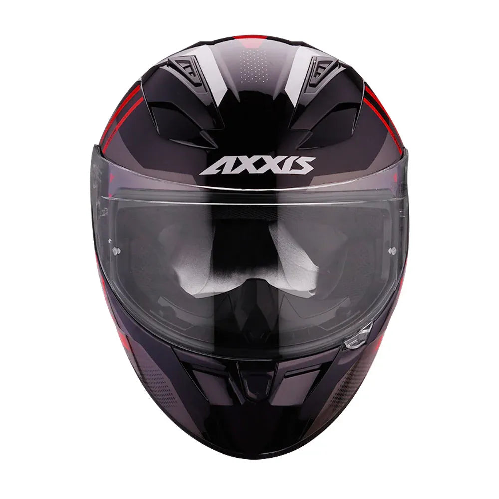 AXXIS 117D Seg Dot Leders C5 Gloss Red Full Face Helmet