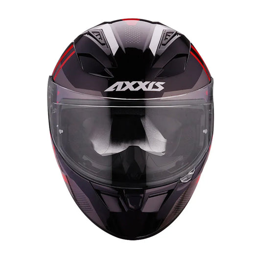 AXXIS 117D Seg Dot Leders C5 Gloss Red Full Face Helmet