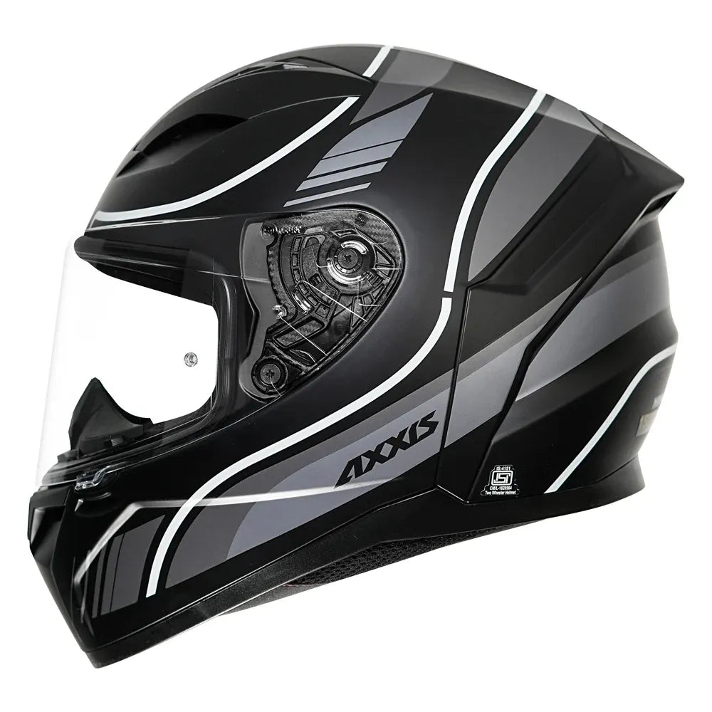 AXXIS 117D Segment Dot Neyva B2 Matt Gray Full Face Helmet