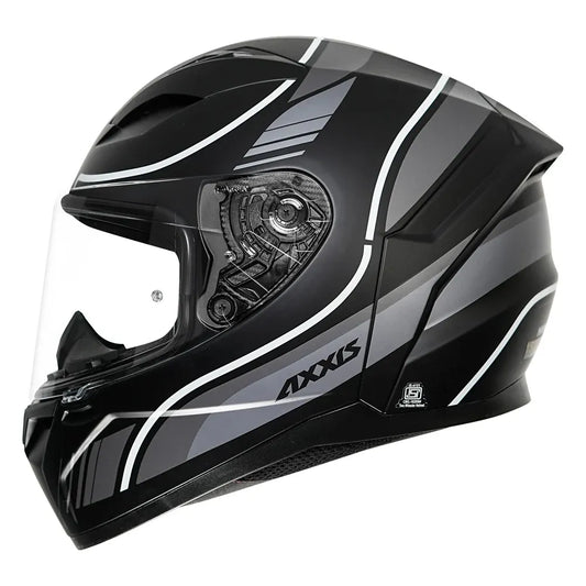AXXIS 117D Segment Dot Neyva B2 Matt Gray Full Face Helmet