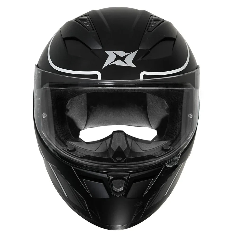 AXXIS 117D Segment Dot Neyva B2 Matt Gray Full Face Helmet