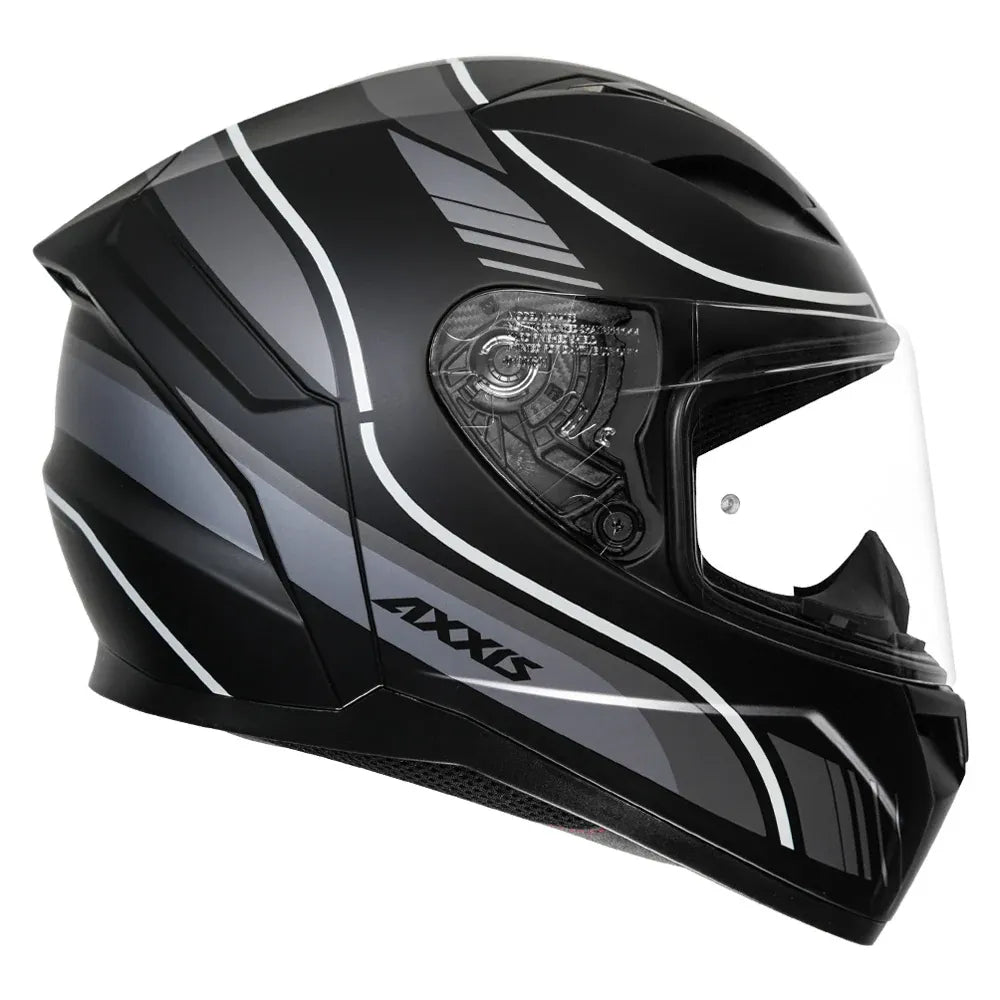 AXXIS 117D Segment Dot Neyva B2 Matt Gray Full Face Helmet