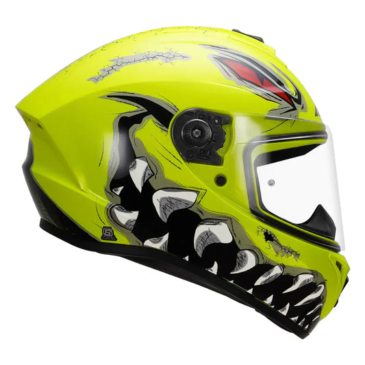AXXIS Draken Forza C3 Gloss Fluo Yellow Full Face Helmet