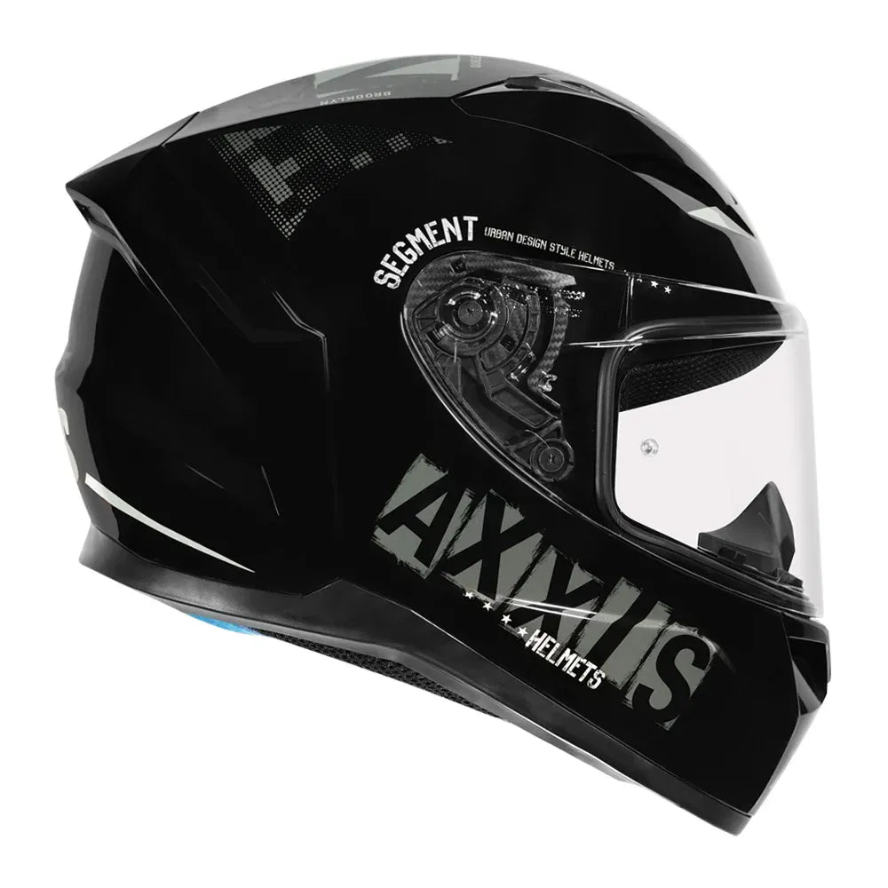 AXXIS Ff117B Segment Nyc B5 Fluor Gloss Full Face Helmet