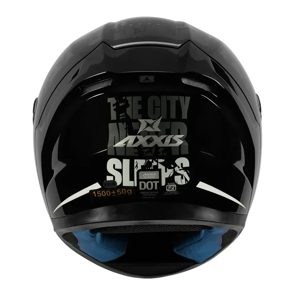 AXXIS Ff117B Segment Nyc B5 Fluor Gloss Full Face Helmet