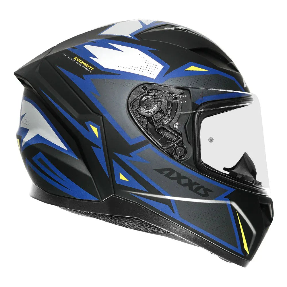AXXIS Seg Dot Mad B2 Matt Grey Full Face Helmet