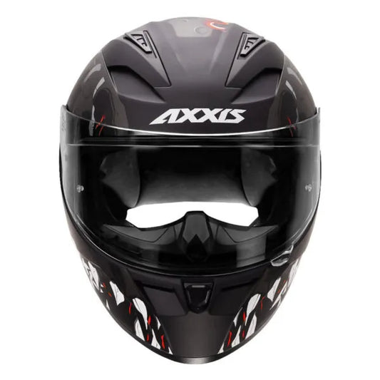 AXXIS Seg Dot Scratch B2 Mat Grey Full Face Helmet