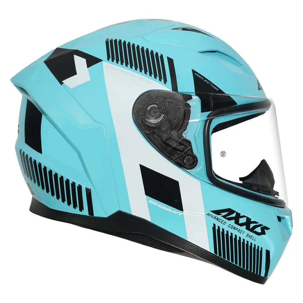 AXXIS Seg Selector Gloss Neon Blue Full Face Helmet