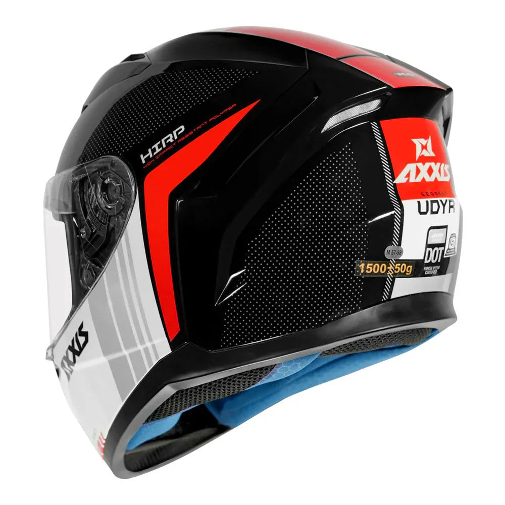 AXXIS Seg Udyr B4 Gloss Red Full Face Helmet