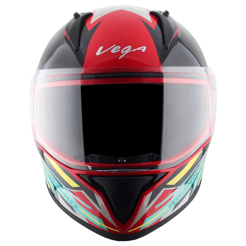 VEGA Bolt Dx Dice Red Black Full Face Helmet
