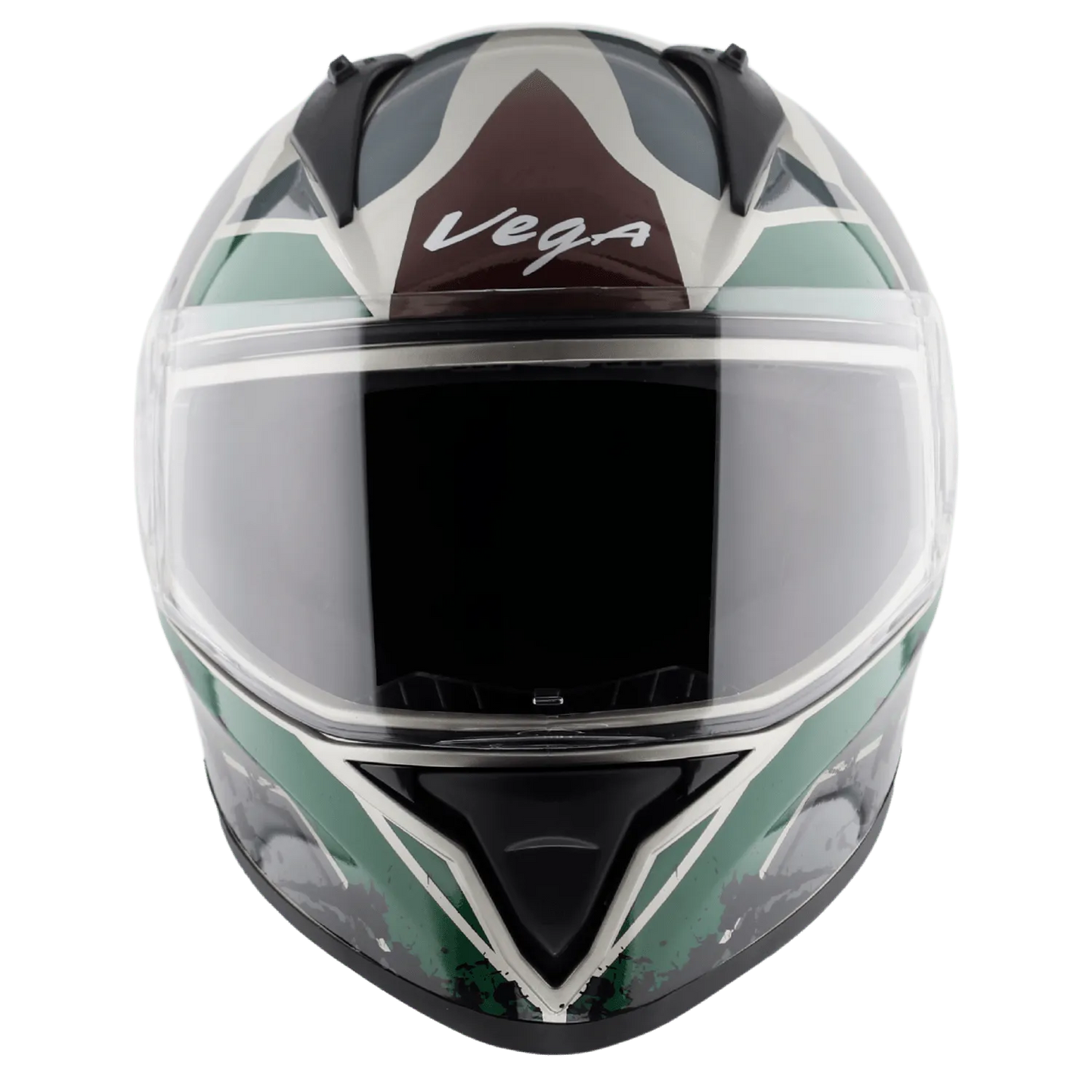 VEGA Bolt Dx Dull Battle Green Full Face Helmet