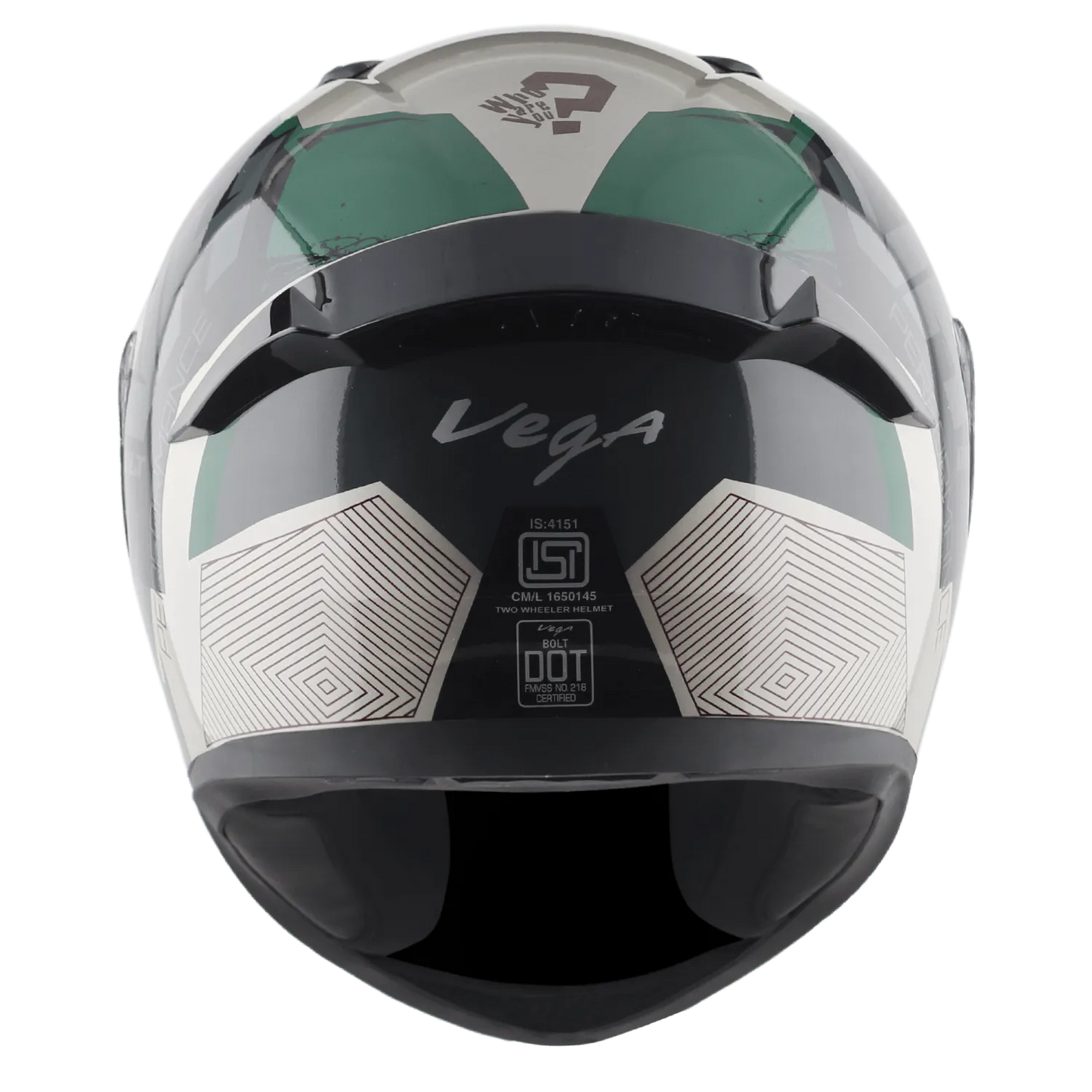 VEGA Bolt Dx Dull Battle Green Full Face Helmet