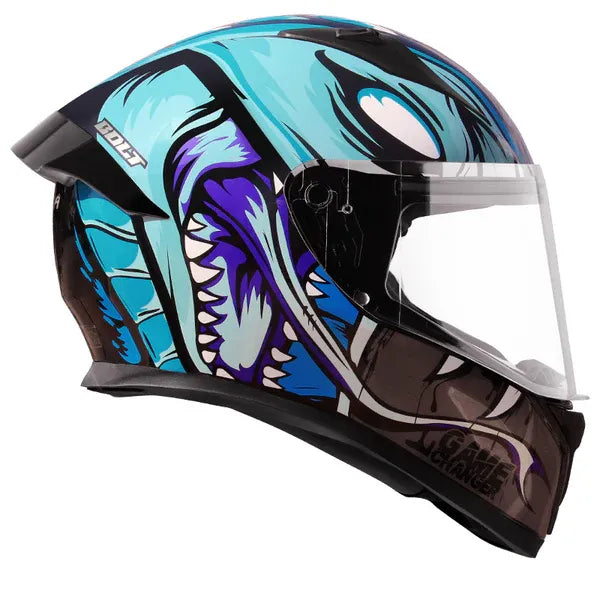 VEGA Bolt Dx Game Changer Black Blue Full Face Helmet