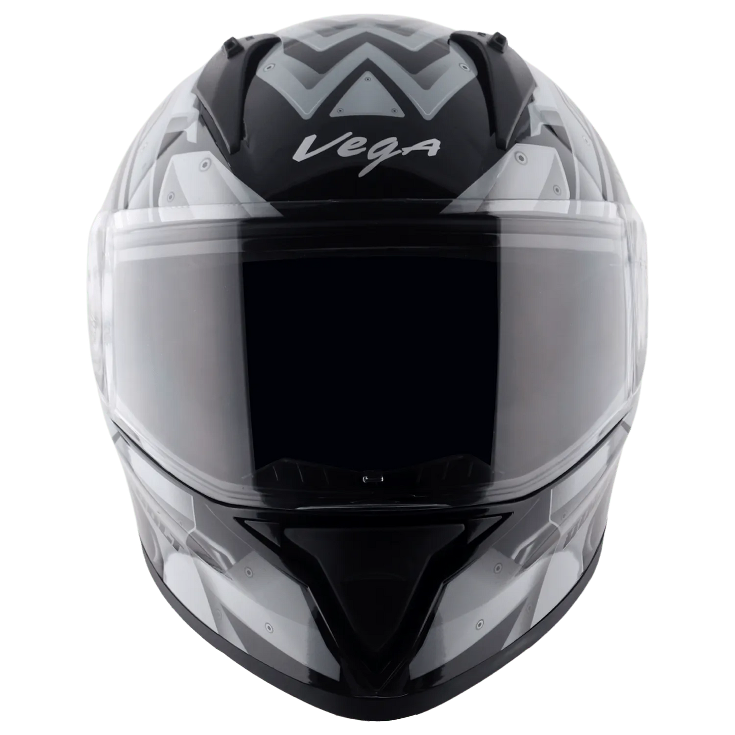 VEGA Bolt Dx Martial Black Grey Full Face Helmet