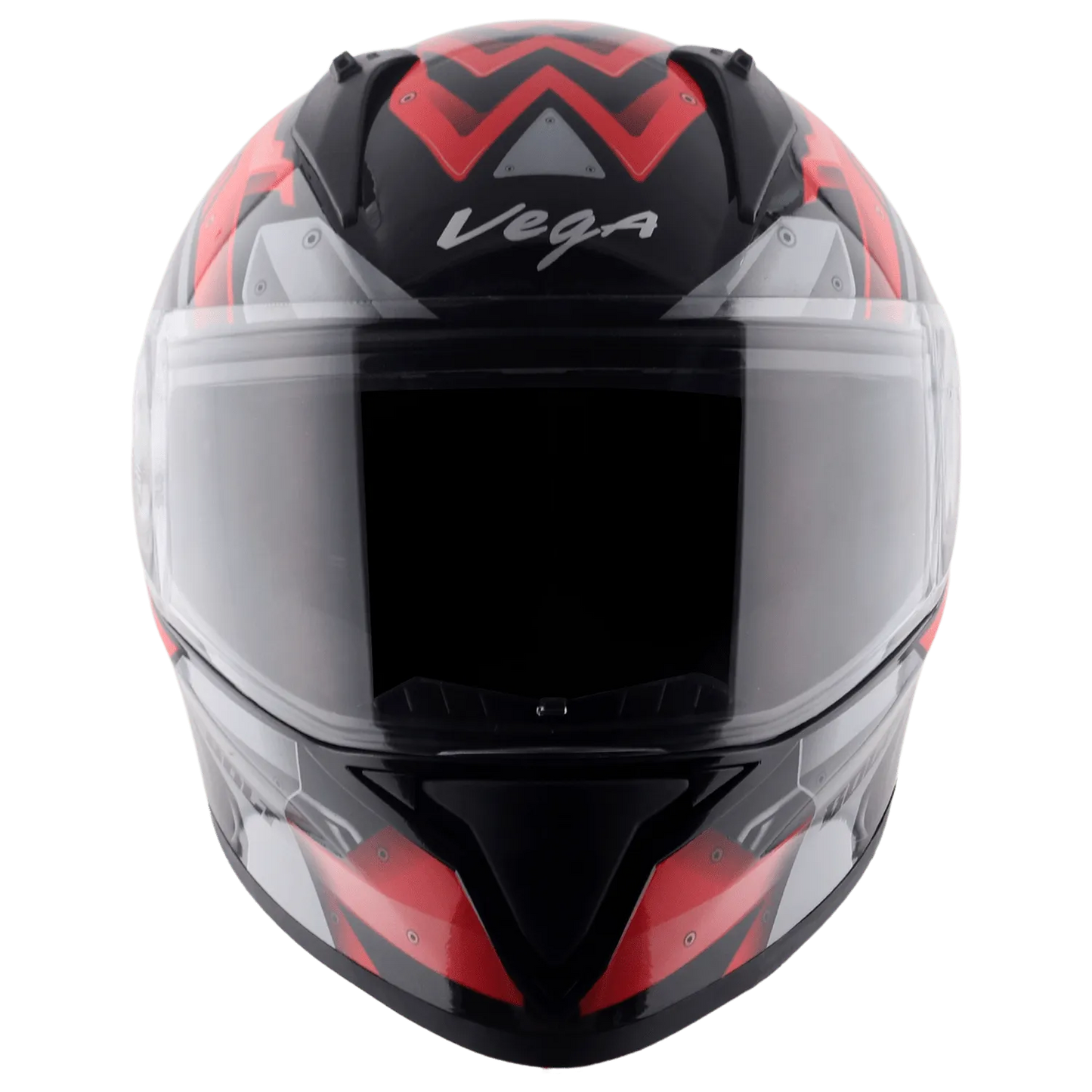 VEGA Bolt Dx Martial Black Red Full Face Helmet