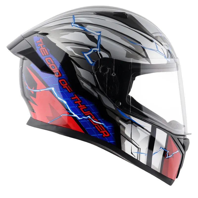 VEGA Bolt Dx Marvel Thor Black Red Full Face Helmet