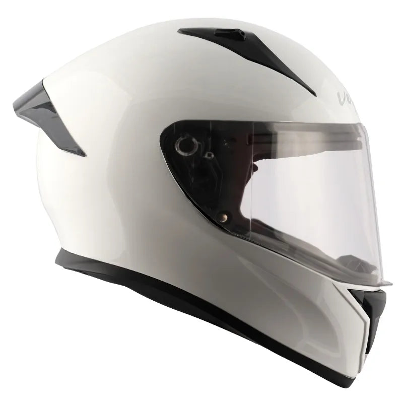VEGA Bolt White Full Face Helmet