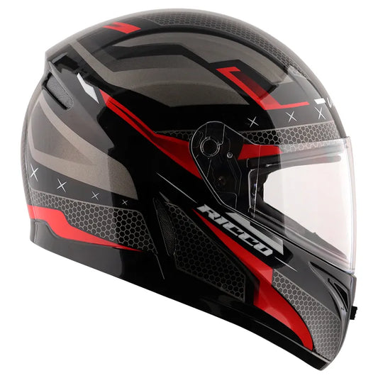 VEGA Breeze Dx Ricco Black Red Full Face Helmet