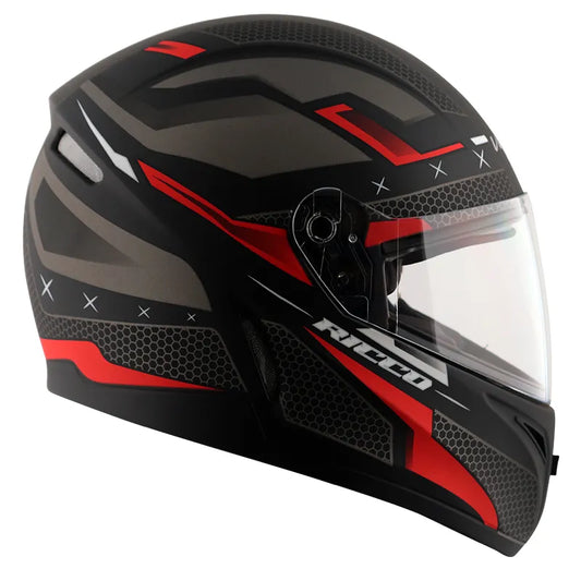 VEGA Breeze Dx Ricco Dull Black Red Full Face Helmet