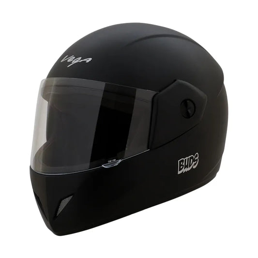 VEGA Buds Dx Dull Black Half Face Helmet