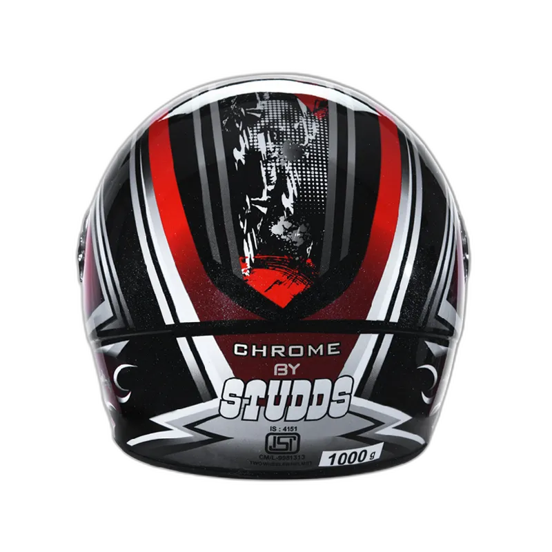 STUDDS Chrome D1 Black N2 Full Face Helmet