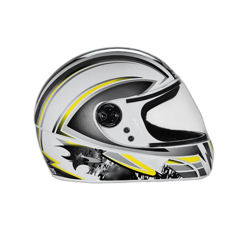 STUDDS Chrome D1 White N4 Full Face Helmet