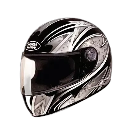 STUDDS Chrome D2 Black N4 Full Face Helmet