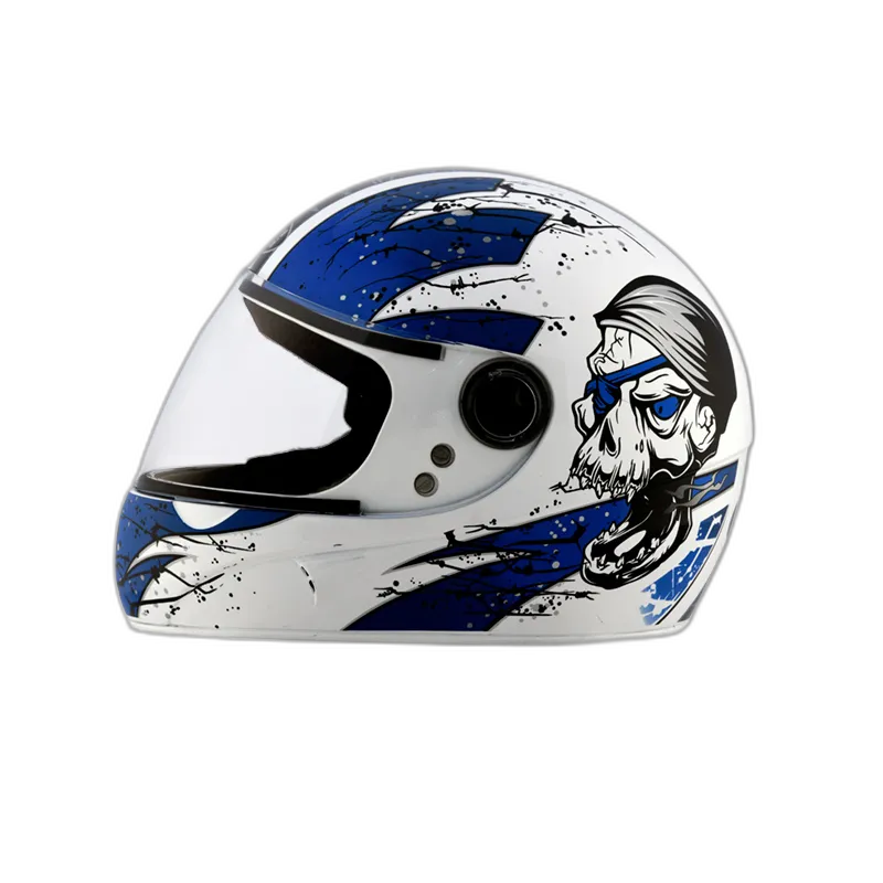 STUDDS Chrome D3 White N1 Full Face Helmet