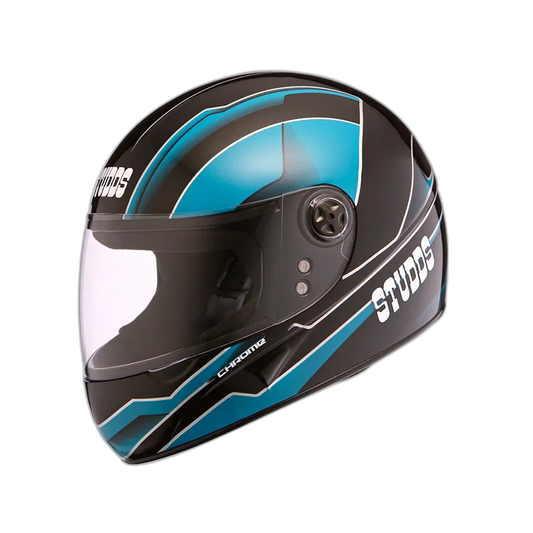 STUDDS Chrome D4 Black N1 Full Face Helmet