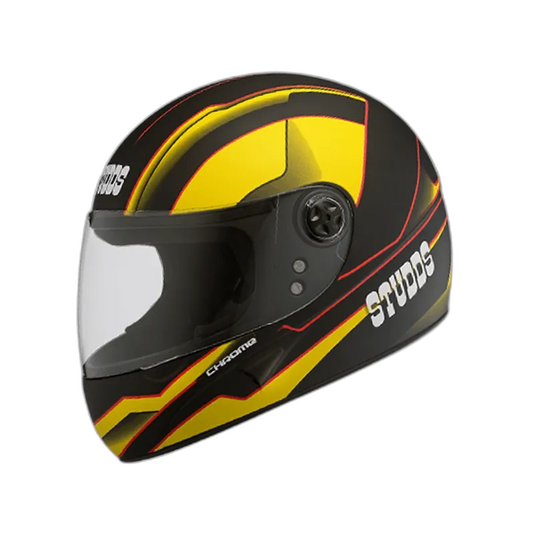 STUDDS Chrome D4 Matt Black N5 Full Face Helmet