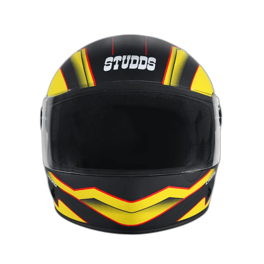 STUDDS Chrome D4 Matt Black N5 Full Face Helmet
