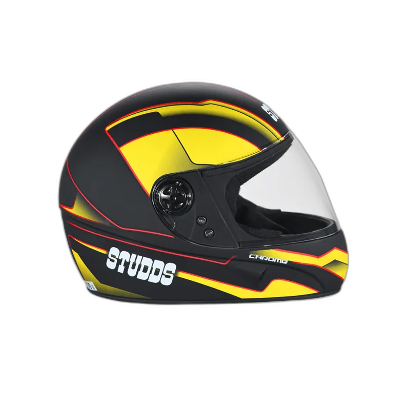 STUDDS Chrome D4 Matt Black N5 Full Face Helmet