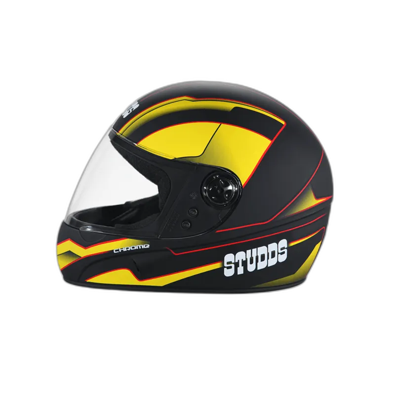 STUDDS Chrome D4 Matt Black N5 Full Face Helmet