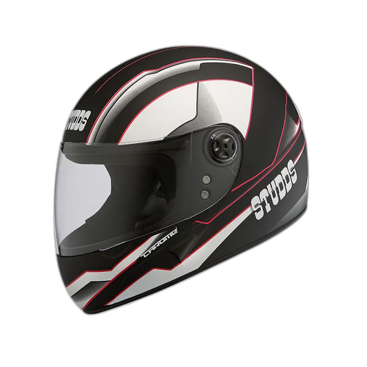 STUDDS Chrome D4 Matt Black N8 Full Face Helmet