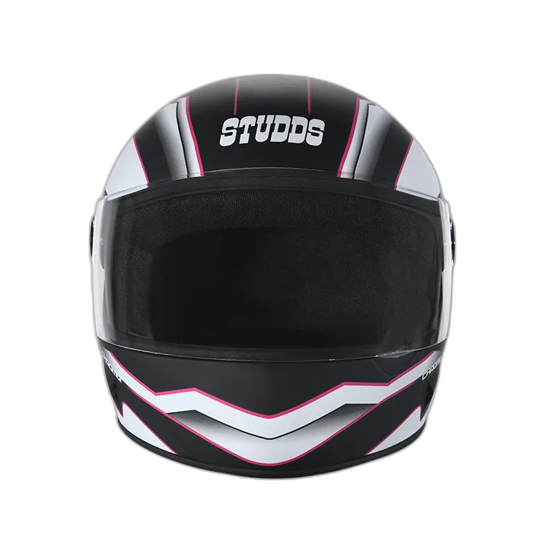 STUDDS Chrome D4 Matt Black N8 Full Face Helmet